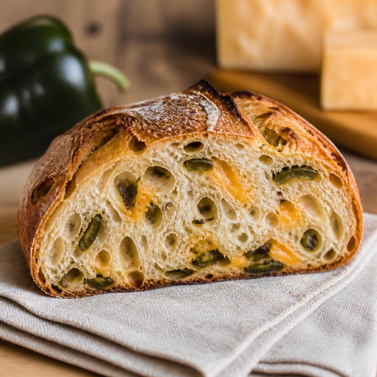 Poblano & Aged Cheddar Sourdough